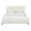 Grand lit plateforme tapissier Boucle