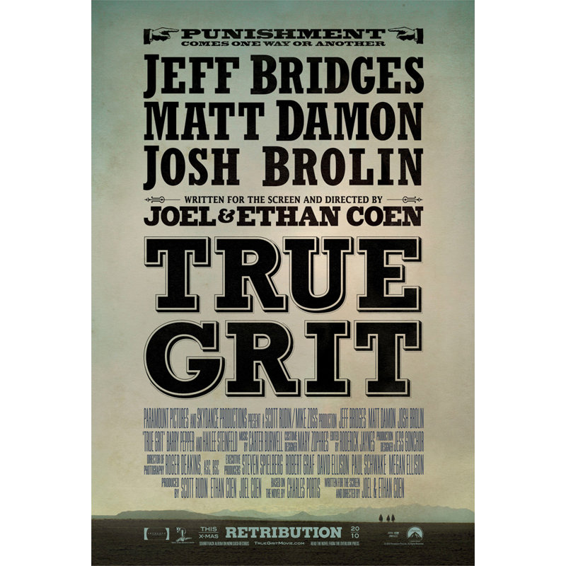 True Grit, H 18 po x l 12 po