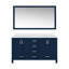 Meuble-lavabo double L 60 po x P 22 po et miroir 58 po.-1603175703-1603175702