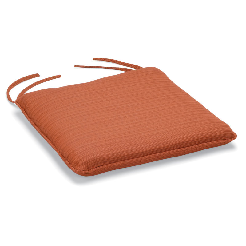 Coussin de bar d'extérieur Sunbrella Bar, Papaye Dupione, H 1,75 po x l 17,5 po x P 19 po