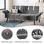 Canapé convertible en futon 69,69 po Brooksley-294253818