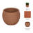 Hooge Textured Pottery Terracotta Planter With Raised Dot Design And Rounded Body - Decorative Handcrafted Clay Planter For Indoor Outdoor Display - Artisan Style Pot For Home Garden Decor-869275280