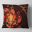 Fleur avec pétales rouges - Coussin imprimé floral-29292241-29292245