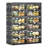  Modern Double Column 6-Tier Foldable Shoe Cabinet With Magnetic Doors, Black Storage Organizer For Entryway Or Closet-2086978001