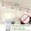 Ampoules DEL GU10, ampoule de remplacement GU10 à intensité variable pour éclairage sur rail, ampoule 4W 35W, blanc chaud 300 lumens 5000K, ampoule DEL MR16 pour cuisine, hotte, salon, paquet de 6-137263224-137263223