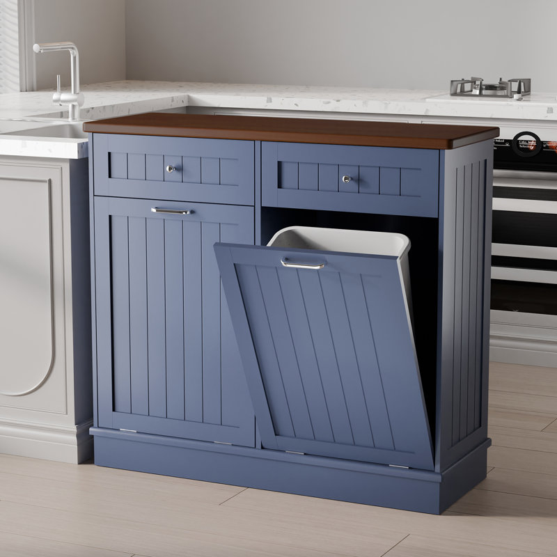 Havant Double Tilt Out Trash Cabinet 20 Gal Wooden