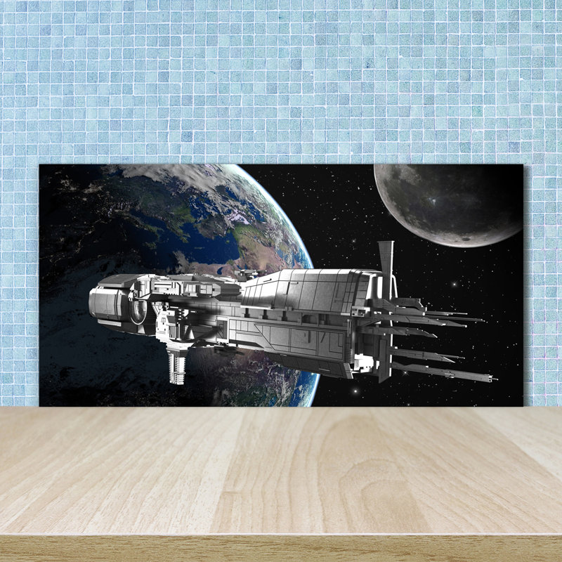 Lizamarie 50cm W x 100cm L Glass Peel and Stick Panel