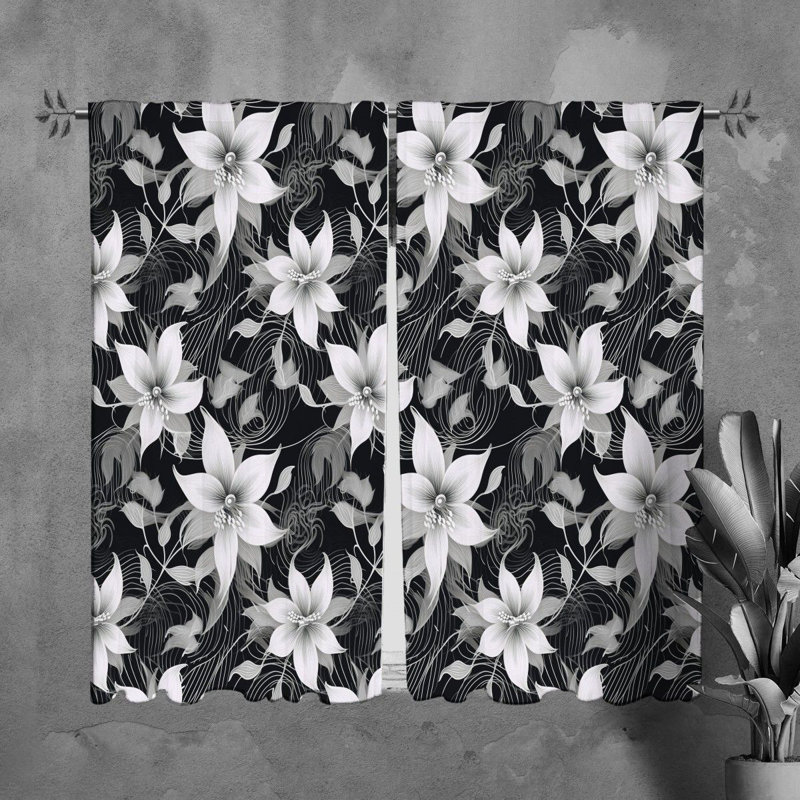 Paire de rideaux obscurcissant en polyester Mylek, L 20 po x L 61 po