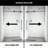 Elan E-Class 52-56" W x 76" H Sliding Frameless Shower Door with 3/8" Clear Glass-50553297
