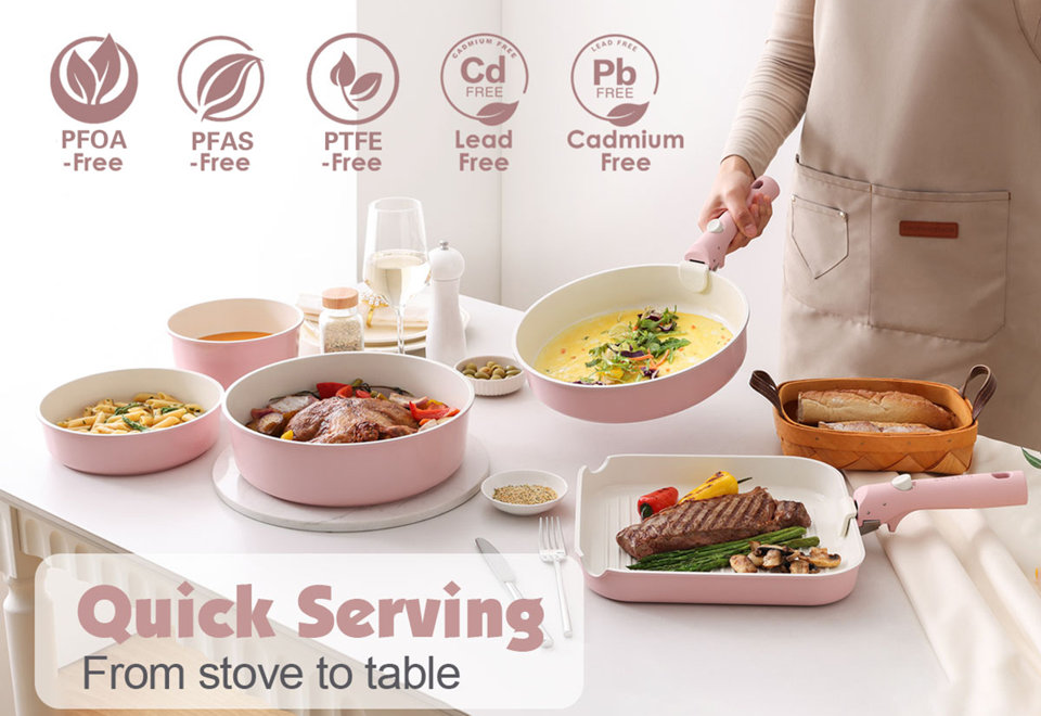 Detachable Handle Cookware Sets