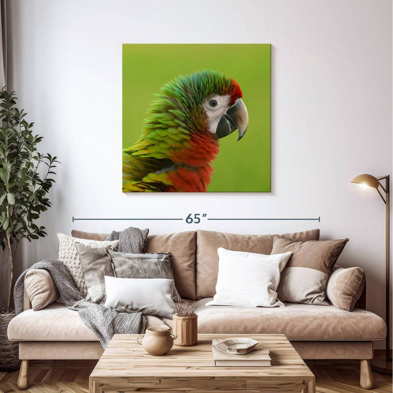 Brampt Macaw Bird Head, 39" H x 39" W