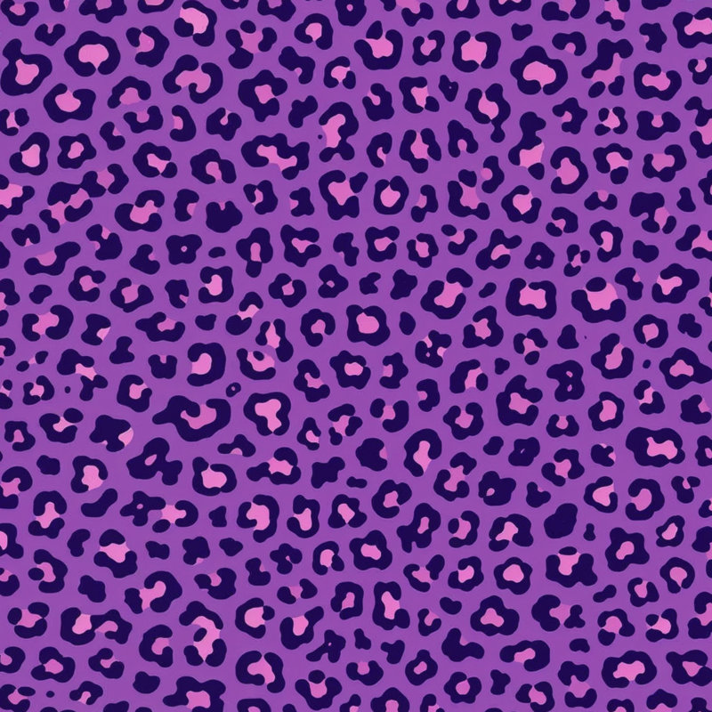 Couvertures à motif léopard, 60in W x 80in H, Mauve moyen / rose moyen