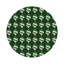 Xmas Ornament Vegan Leather Round Pebble Placemat-868402312