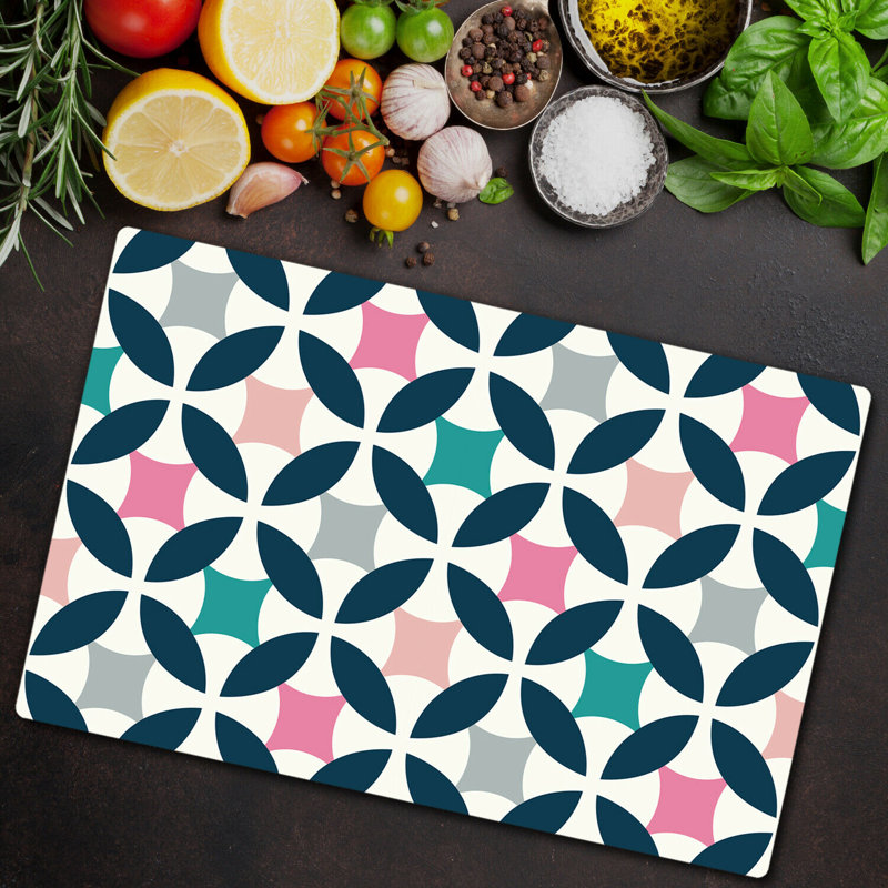 Perryton Tempered Glass Balloons Chopping Board, 52cm x 60cm