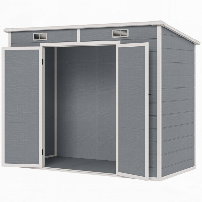 Remise de jardin avec plancher pour pelouse de patio