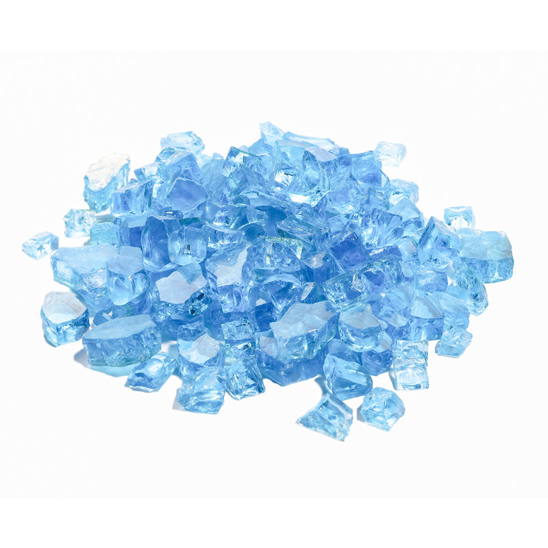 Verre de foyer, Bleu lac