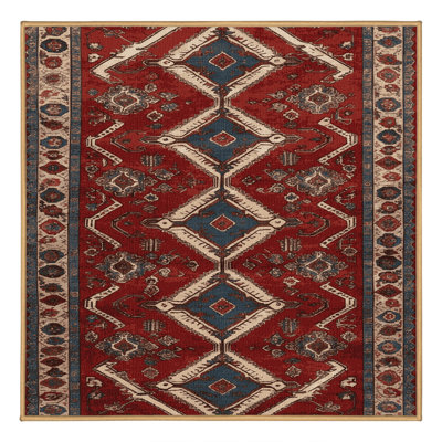 Tapis brun lavable à la machine