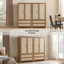 Armoire 70 po H 70,86 po en rotin d'inspiration bohémienne-1561824300