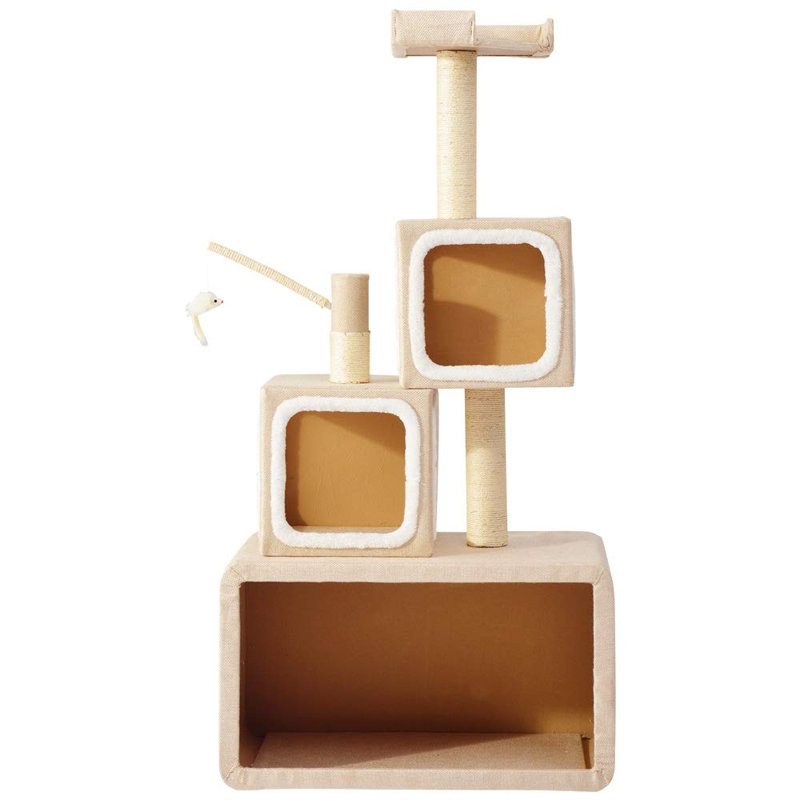 Abel 140cm H Cat Tree, Beige