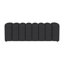 Banc rembourré en tissu capitonné, gris anthracite-1095864671