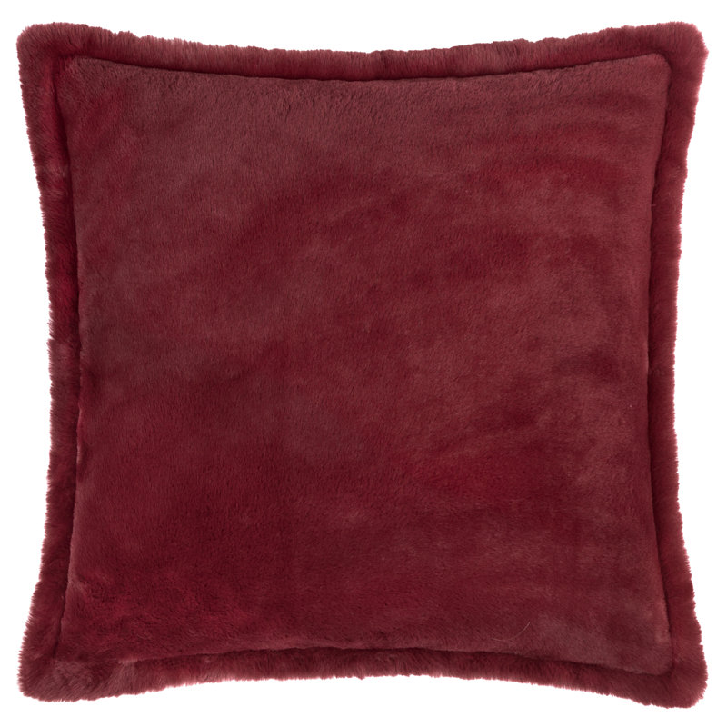 Kallu Square Cushion, Feather, Red, Square 55cm