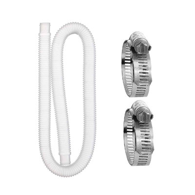 Soft water tube Single Tube Double Buckle Replacement Of Water  Of Inflatable Hot Spring Swimming Pool  Hose Is Suitable For 300/330/530/1000 Gallon Swimming Pool Pump