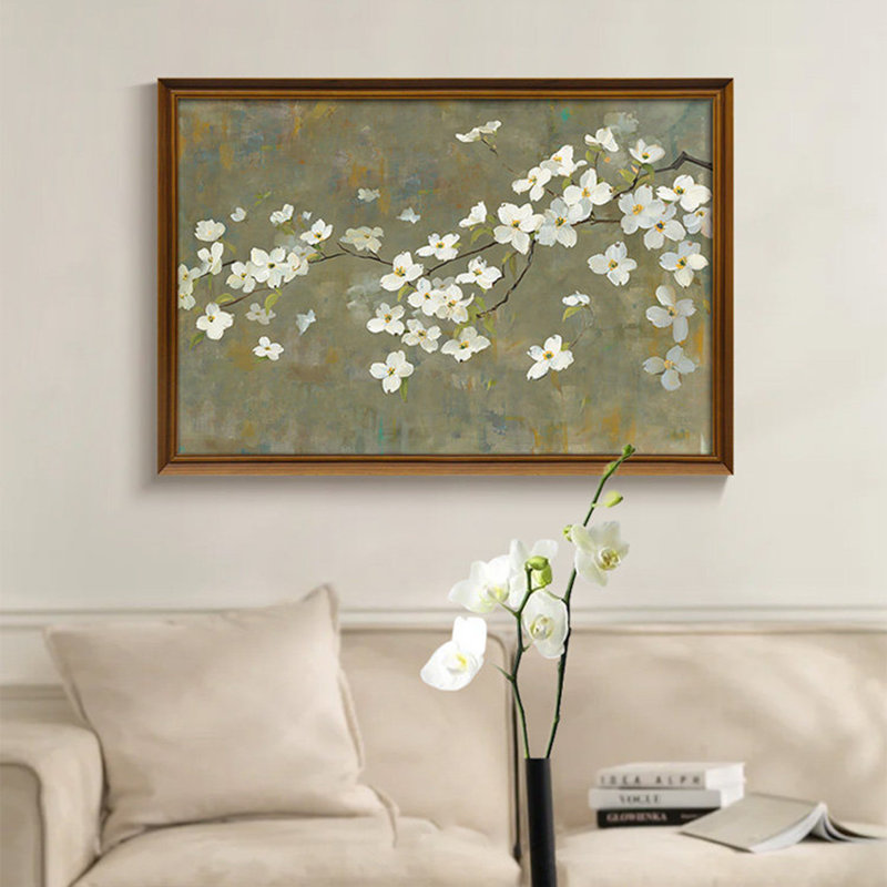 Art mural Mid-Century moderne en tissu pour le salon
