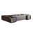 102.36"Premium Reddish-Brown L-Shaped Executive Desk-1015268865