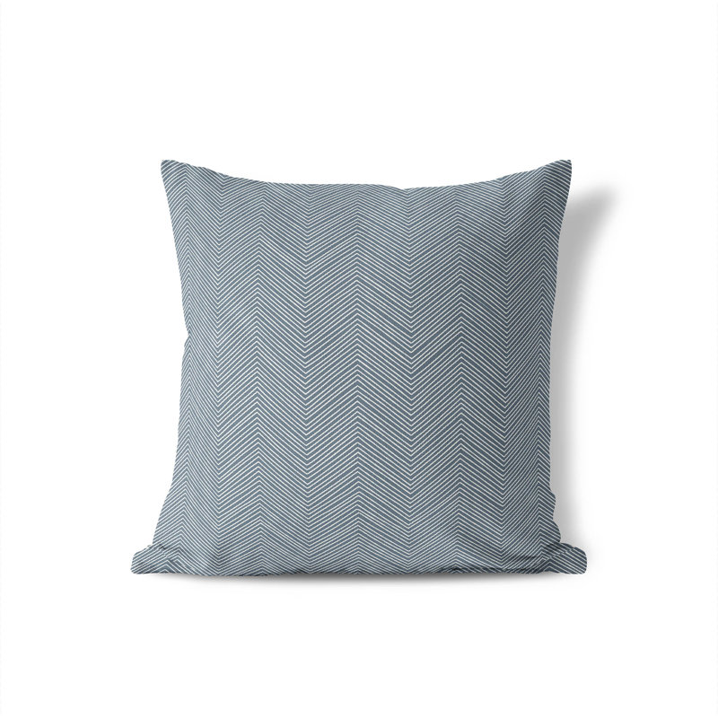 Coussin Chevy, Bleu, H 18 po x l 18 po