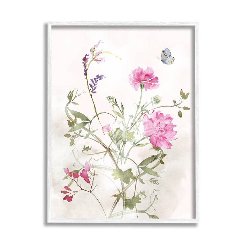 «Vivid Pink Carnation Blooms» par Nina Blue, impression sur toile, H 20 po x l 16 po x P 1,5 po