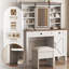 Meuble-lavabo avec miroir coulissant et armoire