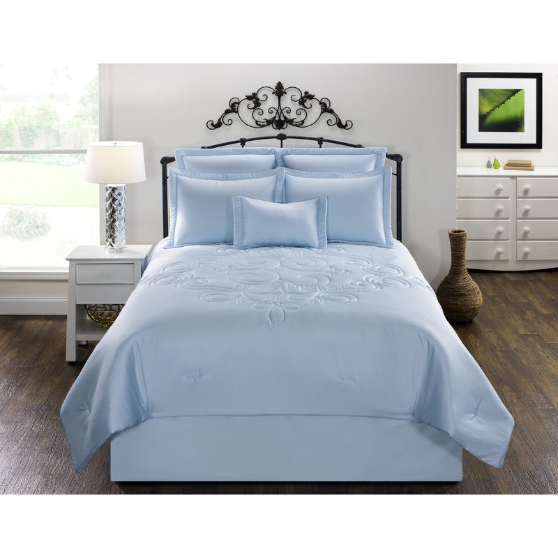 Jupe de lit Waldorf, 15 po, Blanc, Simple