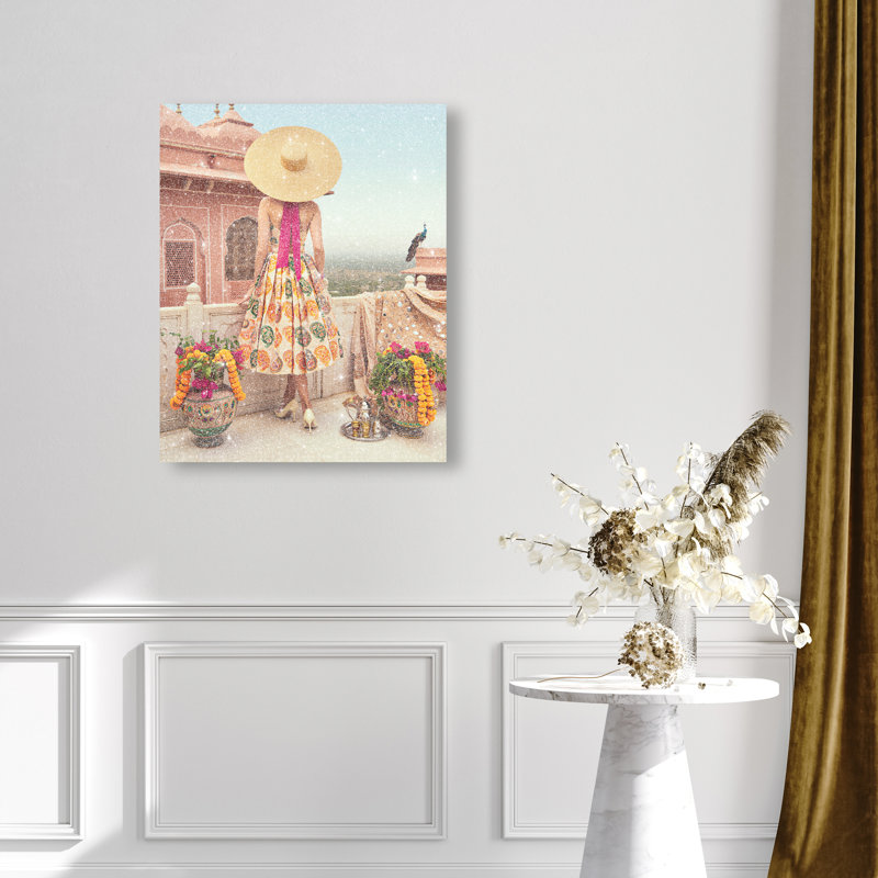 Jaipur Balcony Print by Oliver Gal, 24"H x 30"W, Gallery Wrapped