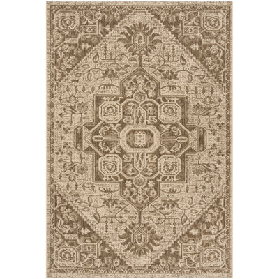 Klaus Hooked Beige Indoor/Outdoor Rug