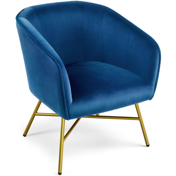 Willa Arlo Interiors Mott Street Velvet Barrel Chair & Reviews | Wayfair