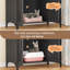 Enceinte de litière pour chat avec tablettes et portes, litière cachée en bois avec rangement, maisonnette pour chat d'intérieur-1115685446