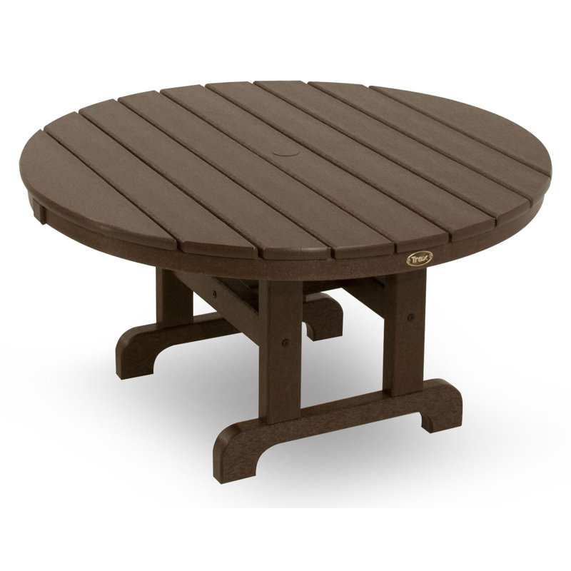 Table de conversation POLYWOOD Cape Cod, 48 po, Marron foncé