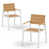 Blanc + bois de teck