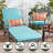 Outdoor Round Dining Chair Seat Pad-268982487