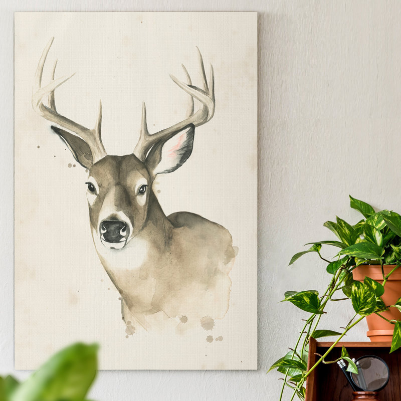 « Watchful Woods II », reproduction d’art sur toile tendue, H 48 po x l 32 po x P 1,5 po