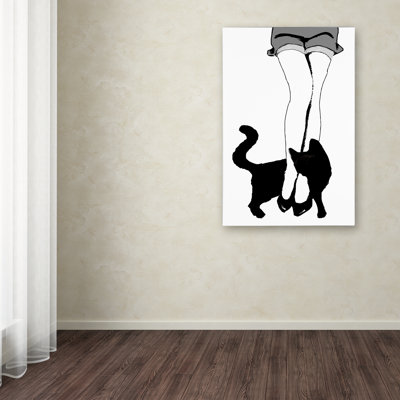 Jadaya 'Black Cat' by Color Bakery Graphic Art on Wrapped Canvas