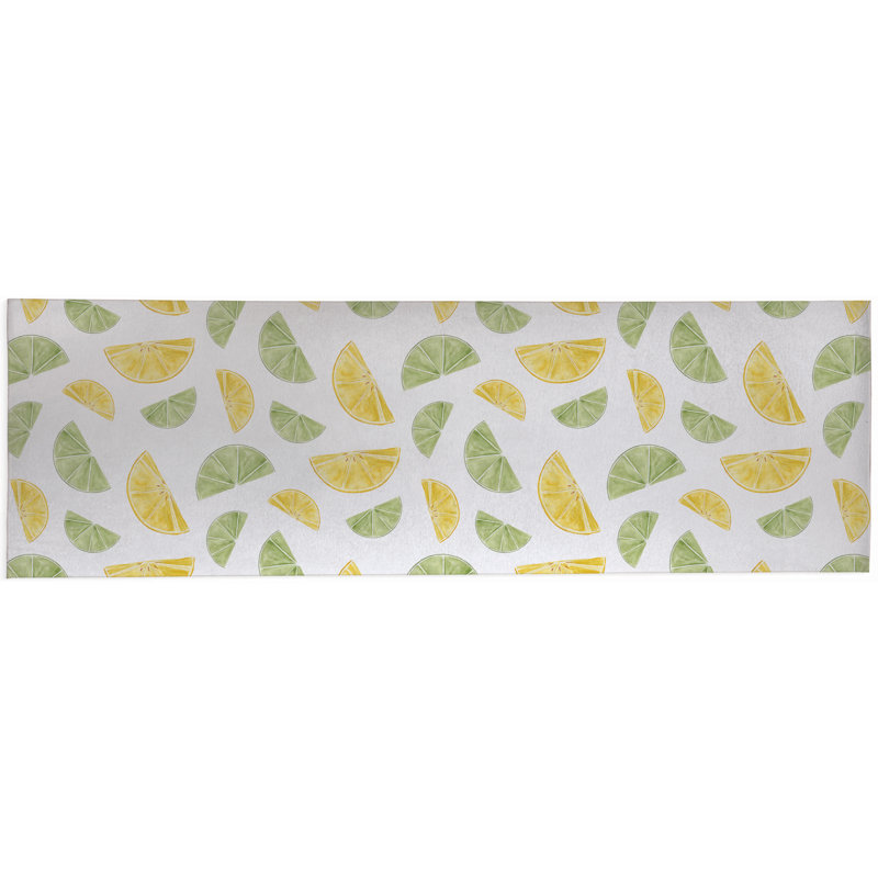 Tapis d'extérieur Summer Limes & Lemons, Tapis de couloir 2 pi 6 po x 8 pi