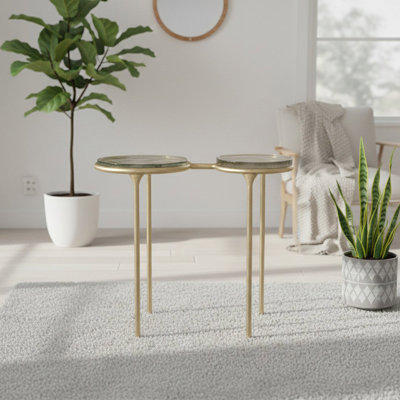 Glass Top End Table