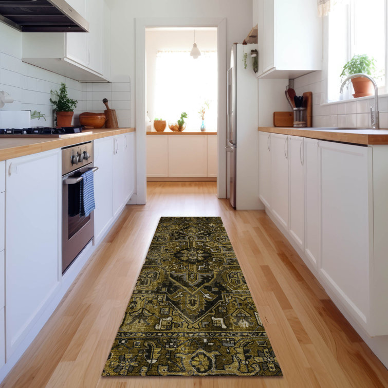 Premium Machine Washable Cerrito AMF570 Brown Rug