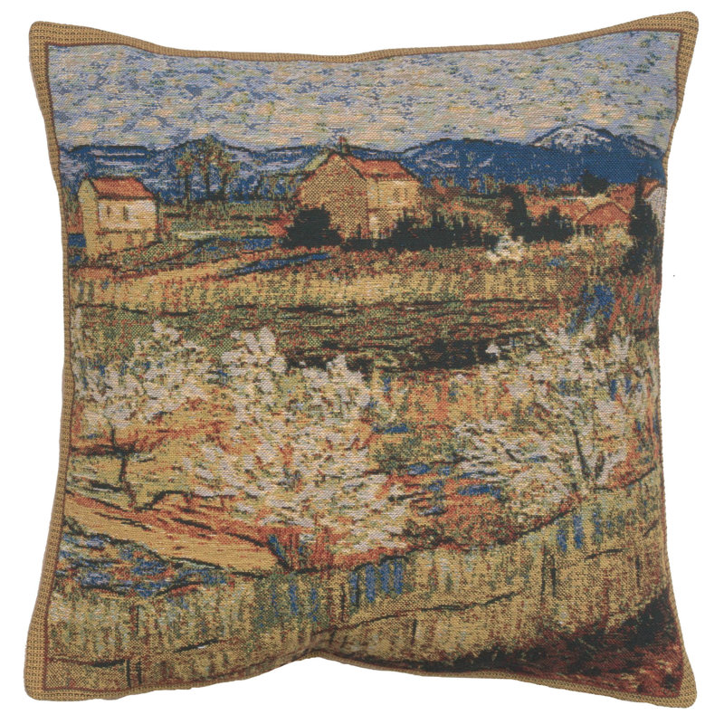 Landscape Cotton Blend Pillow Cover
