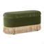 Repose-pieds avec rangement 38 po, velours performance vert olive-689565539