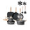 19 Piece Pots and Pans Set Granite Nonstick Kitchen Cookware Induction