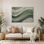 Art mural horizontal horizontal rayé gris clair en métal gris clair-2092568499