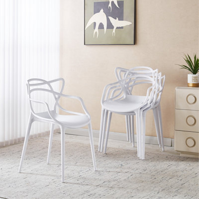Chaise en plastique 4 pièces