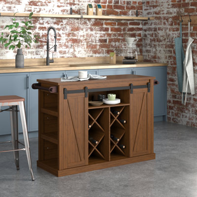 Claudio Wood Kitchen Island